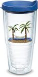 Tervis Palm Tree & Hammock Scene Made in USA Double Walled Insulated Tumbler Travel Cup Keeps Drinks Cold & Hot, 24oz, Lidded, 1 Count (Pack of 1)