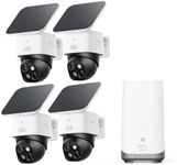 eufy Security SoloCam S340 4-Cam Kit (HomeBase S380), Solar Security Camera, Wireless Outdoor Camera, 360° Pan and Tilt Surveillance, No Blind Spots, 2.4 GHz Wi-Fi, No Monthly Fee
