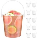 10Pcs Plastic Cocktail Buckets Tran