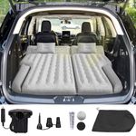 Umbrauto SUV Air Mattress Car Air Mattress 2024 Upgraded Flocking and Extra Thick Oxford Surface Car Sleeping Bed for SUV Back Seat with Electric Air Pump,3M Charging Cable