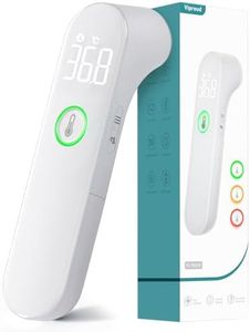 Digital Infrared Thermometer for Adults and Kids, Baby Forehead Thermometer with Fast Accurate Result, Fever Alarm, Color-Coded Button & Mute Mode