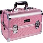 SHANY Premier Fantasy Collection Makeup Artists Cosmetics Train Case - Pink Diamond