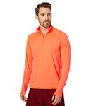 Brooks Men's Dash 1/2 Zip, Vivid Flame, XL