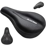 Zacro Bike Seat Cushion - Gel Padded Bike Seat Cover for Men & Women Comfort, Adjustable Velcro Secure Bicycle Cushion, Upgraded Installation Fit with Peloton, Indoor & Outdoor Bicycle Saddle(11"x7")