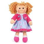 Bigjigs Toys, Maggie Doll - Medium, Rag Doll, Soft Dolls, Rags Dolls for 1 Year Old, Bigjigs Doll, First Doll, Soft Dolls for 1 Year Olds, Girls Toys, Toddler Toys, Baby Toys