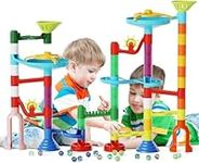 Marble Run,Marble Maze Game Construction Building Toys for Kids, Marble Track Race Set STEM Learning Toys Gift for Boys Girls 3 4 5 6 7 8 9 10+ (110)