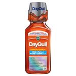 Vicks DayQuil COMPLETE Cold and Flu Symptom and Congestion Relief, Liquid Medicine, 9-Symptom Non-Drowsy Daytime Relief for Headache, Fever, Sore Throat Pain, Minor Aches, Nasal Congestion, Sinus Pressure, Chest Congestion, Stuffy Nose, and Cough, 236 mL