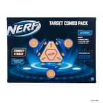 Nerf Target Combo Pack, Flash Strike Target Base Plus 3 Reactive Targets - Targets Light Up When Hit – Expandable Modular Design; Customizable Target Design– Single/Multiplayer - Amazon Exclusive