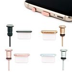 4 Pack Anti-dust Plug Set Compatible with Type C Charging Port and Earphone Jack, Anti Dust Pluggy Caps for USB C Devices As Samsung Galaxy Note 8 Plus 9 S9 S9+ S10 S10+ HTC 10 U11 U11+ OnePlus 5 5T