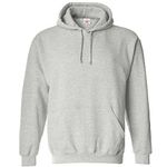 XX-Large Heather Grey Classic Plain Pullover Hoodie Unsex and These are Ideal for Mens and Ladies Hooded Sweatshirt