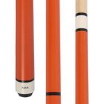 25-Ounce Heavy Hit Matte Jump Break Cue Stick Aska JBC, Jump/Break Cue. 14-mm Tip, Hard Rock Canadian Maple Shaft (Matte Orange)