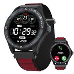 TOOBUR Smart Watch for Men Alexa Built-in, 44mm Fitness Tracker with Answer/Make Calls, IP68 Waterproof/100 Sports/Sleep Tracker, Fitness Watch Compatible Android iOS