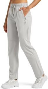 Willit Women's Hiking Pants Quick Dry Cargo Pants Lightweight Water Resistant Travel Golf Pockets Light Gray XS