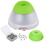 Vortex Paint Mixer with Extra Silicone Cap&100pcs Mixing Balls, Mini Vortex Mixer Fixed 5000RPM 50mL 5.5mm Orbit Diameter Vortex Shaking Blender for Laboratory/Nail Polish Bottle/Acrylic Paints