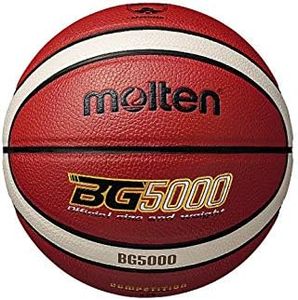 Molten B5G5000 BG5000 Basketball, for Elementary School Students, No. 5 Ball, Test Ball, Orange x Ivory