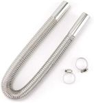 EZONEDEAL 60cm - 300cm Stainless Steel Exhaust Pipe Parking Air Heater Fuel Tank Diesel Gas Vent Hose Length (100CM)