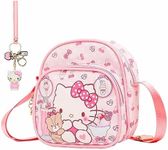 Cute Mini Crossbody Purse, Leather Messenger Shoulder Bag, Cartoon Design, A-g-e-s 3-6, 2Pcs, Pink-1-1