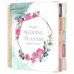 Shintrend Wedding Planning Book and Organizer: 176 Pages Wedding Planner for Bride Engagement Gifts Bridal Planning Notebook with Sticker Checklists Pockets & Calendars Wedding Binder 9.2" x 11.4"