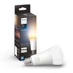 Philips Hue White Ambiance 16W Equivalent 100W A19 Base E26 LED Smart Bulb, Warm-to-Cool White Light, Bluetooth & Zigbee Compatible, Voice Activated with Alexa & Google Assistant