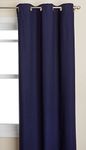 Thermalogic Weathermate Insulated Grommets Cotton Curtain Panels, 80 x 95, Navy