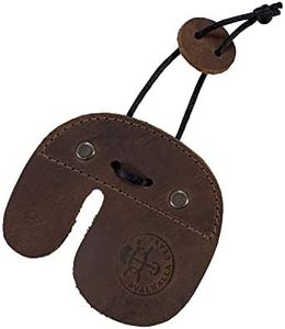 Valhalla Gear, Archery Finger Tab Handmade from Full Grain Leather - Protect Guard for Recurve Bows, Fingers Protector, Shooting Practice Gear Sports & Outdoors - Bourbon Brown