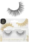 Lilly Lashes Luxury Synthetic LITE False Eyelashes - Full Length Lash Extension 16mm - Cat Eye Look - Natural Volume - Flare Shape - Reusable Fake Lashes 15x - Lash Glue not Included (Radiant)