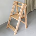 SmartStep Learning Tower | Toddler Learning Tower | Foldable & Height Adjustable | Toddler Helper Stool (Rubber Wood)