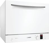 Bosch SKS62E32EU Serie 4 Freestanding Compact Dishwasher, 6 place settings, 55cm wide, White