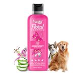 Lozalo Floral Aromatherapy Pet Conditioning Shampoo - 500ml, Lily Fragrance, Coat Cleansing and Conditioning Odour Control Shampoo for Dogs & Cats, with Aloe Vera Extract and Saffron Oil