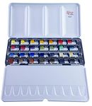 ROSA Gallery Professional Watercolor Paint Set, 28 Waters Color of 2,5ml, Non-toxic Set in Metal Case, Portable Travel Watercolor Kit, High Lightfastness Paints for Artists, Adult and Kids