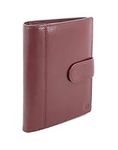 myBitti Genuine Sheep Leather Smart Family Size Passport Travel Wallet/Holder (Ruby Woo)