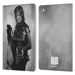 Head Case Designs Officially Licensed AMC The Walking Dead Daryl Double Exposure Leather Book Wallet Case Cover Compatible With Apple iPad mini 4