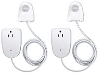 Westek Plug In Motion Sensor Outlet Light Control, 2 Pack - Indoor Motion Sensor Device Activates Lights When Motion is Detected - Ideal for Dark Hallways - 25ft Range, 6 Foot Cord (MLC12BC-4)