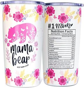 ANOTION Mama Bear Mug - Gifts for Mom Mothers Day Gifts Birthday Gifts for Mom New Mom Gifts - Vacuum Insulated Stainless Steel Mama Bear Tumbler with Lid Mom Birthday Gifts from Daughters