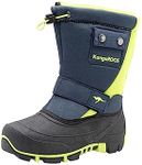 KangaROOS Unisex Kids' Kanga-Bean II Snow Boots, (Dk Navy/Lime 4054), 5 UK