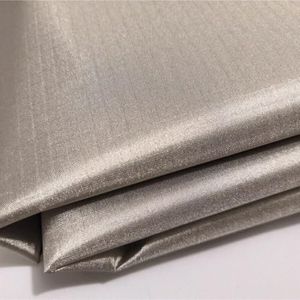 Block EMF RFID EMI RF Shielding Conductive Earthing Copper Nickel Fabric for Smart Meter RF Blocking Plaid Ripstop Type 78"x43" inch