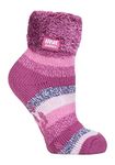 Heat Holders - Ladies Extra Soft Fluffy Non Slip Thermal Low Cut Ankle Slipper Lounge Bed Socks with Grips, Hhl07, 4-8 uk, 37-42 eur