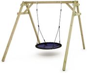 WICKEY Wooden Swing Smart Rush Swin