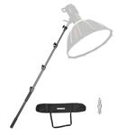 JINBEI HD-230 7.5ft / 230cm Handheld Portable Light Stand with 1/4" 3/8" Adapter Boom Pole Telescoping with Easy Twist Locks Support for Studio LED Panel Speedlite Reflector