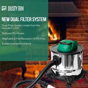 Dusty Bin Ash Vacuum 15L – Powerful DB17 Ash Cleaner