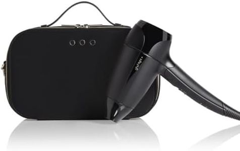 ghd Flight+ Travel Hair Dryer - Compact, Lightweight, Dual Voltage, Powerful Drying with Luxurious Travel Case (Black)