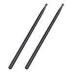 EXCEART 1 Pair 5A Drum Sticks Carbon Fiber Drumsticks Concert Percussion Instrument Supplies for Student Adult Black