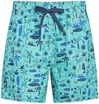 Kanu Surf Mens Havana Swim Trunks (Regular & Extended Sizes), Yacht Club Green, Small