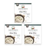 A Blend Above Oven Roasted Garlic Dip Mix, 1 oz, (3 Pack), Gluten-Free, No MSG, All Natural, No Preservatives, Vegetable Dip, Keto Friendly, Low Carb, Easy to Make