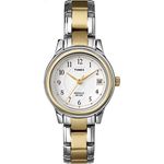 Timex Women's Premium Dress 32mm Watch, Two-Tone/White, Modern