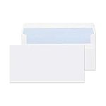 Evour, DL White Self Seal envelopes & mailing Posting, Letter Envelopes, Ideal for Everyday Home, Office & Commercial Use, 110 x 220mm, No Window Envelopes Mail Posting Supplies, Pack of 50