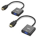 HDMI to VGA 2 Pack, Benfei Gold-Pla