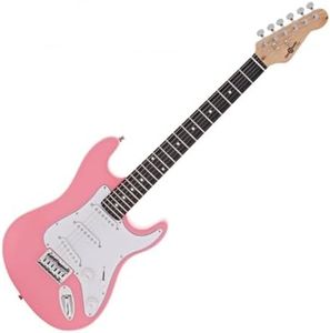 3/4 Size Electric Guitar with Portable Mini Guitar Amp Pack for Kids and Beginners, Pink