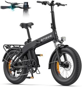 ENGWE EP-2 3.0 Boost Klappbares E-Bike, 48-V-Akku mit 13,5 Ah, Reichweite bis zu 120KM, Drehmoment 75 Nm, Hydraulische Bremsen, Reifen 20„ x 4,0“, 7-Gang-Schaltung, APP-Anbindung (Schwarz)
