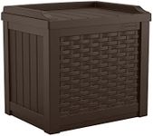 Suncast 22 Gallon Small Resin Storage Seat, Java, SSW600J